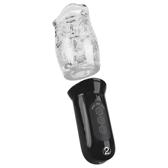 Stroker - Vibrating Rotating Masturbator (Transparent)