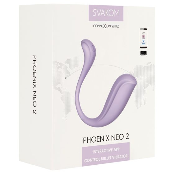 Svakom Phoenix Neo 2 - Smart Vibrating Egg (Purple)