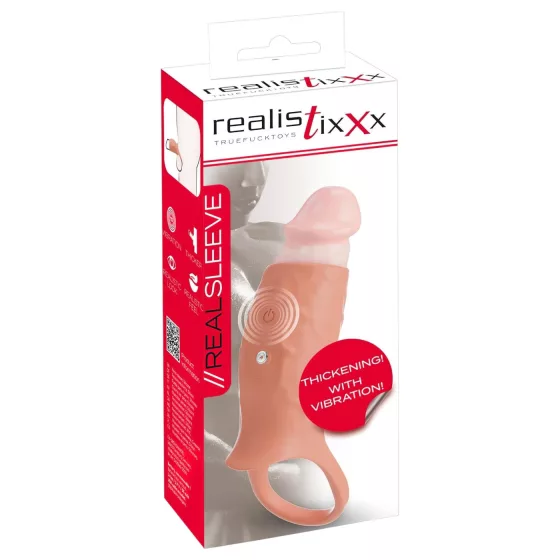 Realistixxx - Open Vibrating Sleeve (Natural)
