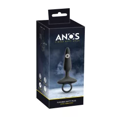 ANOS - Vibrating Anal Plug with Handle (Black)
