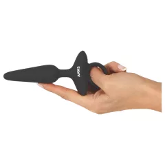 ANOS - Vibrating Anal Plug with Handle (Black)