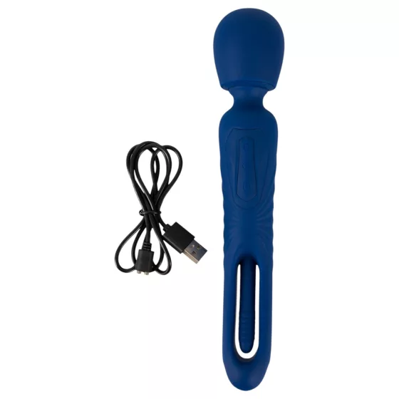 Smile - 2-in-1 Tongue Vibrator & Massager (Blue)