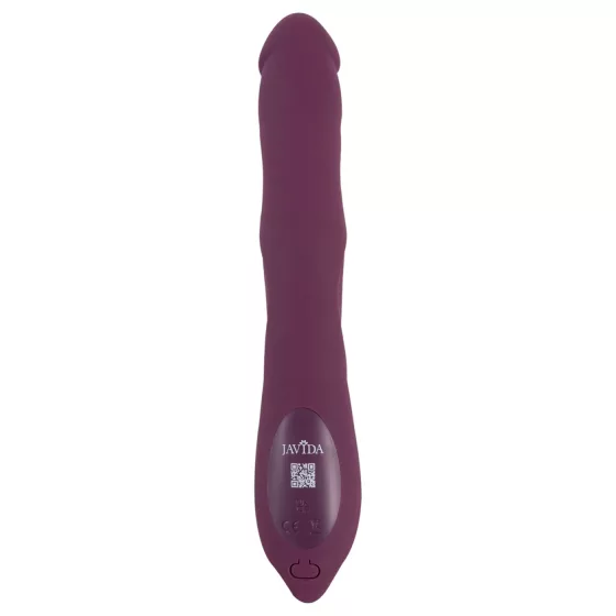 Javida - 3-in-1 Thrusting & Rotating Beaded Vibrator (Purple)