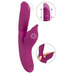 Javida - 4in1 G-Spot & Clitoral Stimulator Vibrator (Purple)