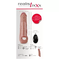   Realistixxx - Wireless Vibrating Penis Sleeve - Natural (20cm)