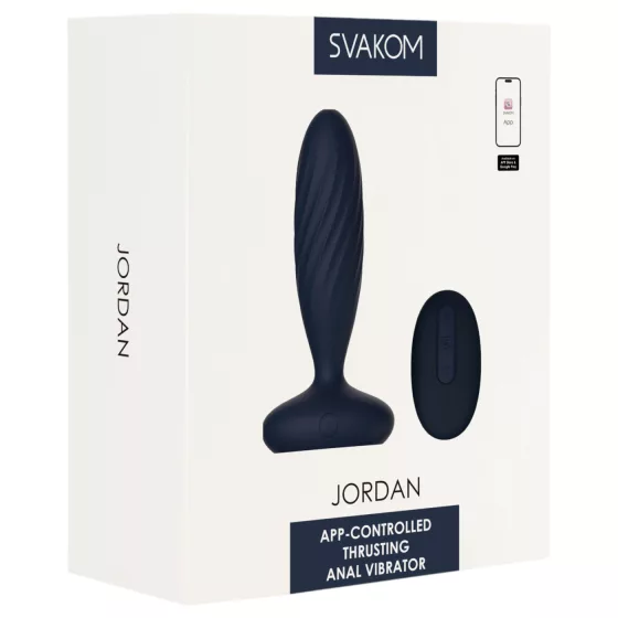 Svakom Jordan - Smart Anal Vibrator (Blue)