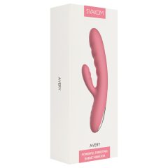   Svakom Avery - Rechargeable Thrusting Clitoral Vibrator (Pink)