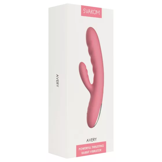 Svakom Avery - Rechargeable Thrusting Clitoral Vibrator (Pink)