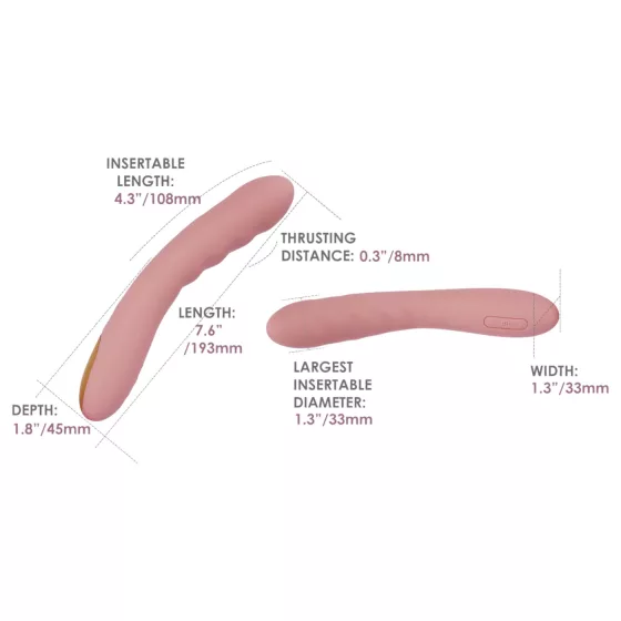 Svakom Ava Neo - smart app-controlled thrusting G-spot vibrator (pink)