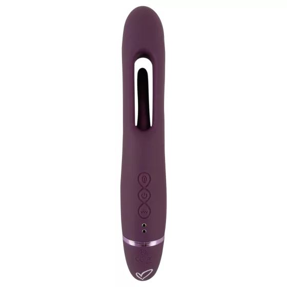 Javida - strapless strap-on couple vibrator (purple)