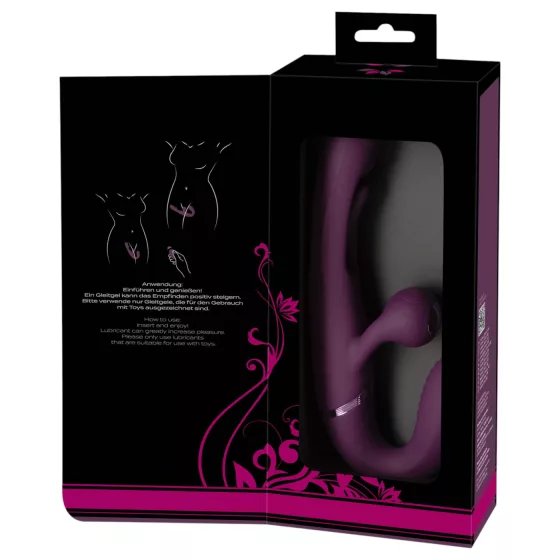 Javida - strapless strap-on couple vibrator (purple)