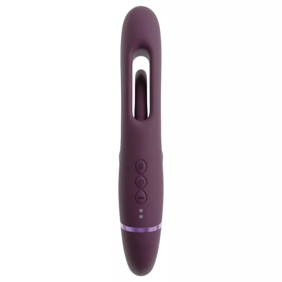 Javida - strapless strap-on couple vibrator (purple)