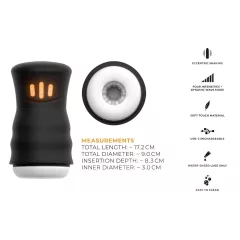 You2Toys Gyro - Rotating & Vibrating Masturbator (Black)