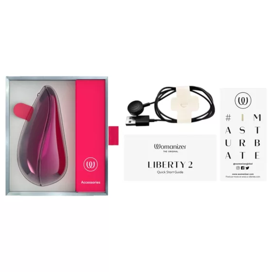 Womanizer Liberty 2 Iggy Azalea - Air Wave Clitoral Stimulator (Pink)