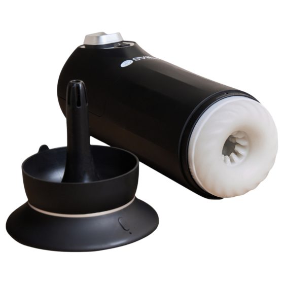 Snail Vibe Jet - thrusting masturbator with warming function (black) 