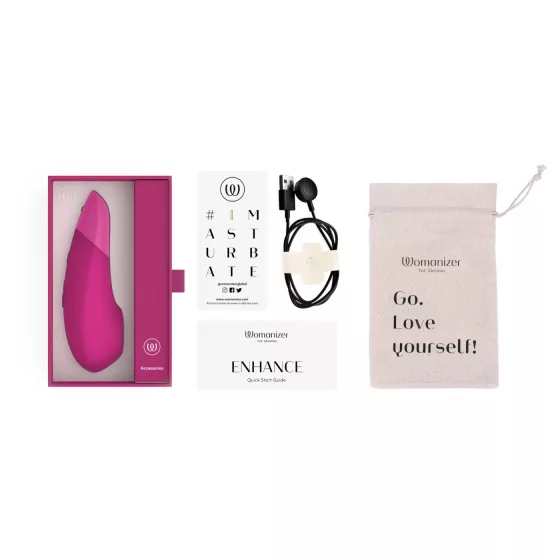 Womanizer Enhance - air‑pulse clitoral stimulator (pink)