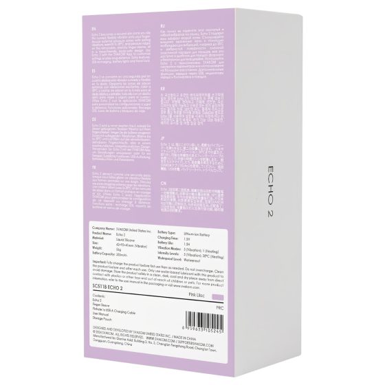 Svakom Echo 2 - Smart Finger Vibrator (Pink)