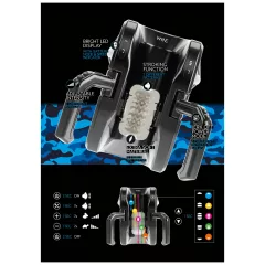 WYNE 10 - Automated Pleasure Device with Grip (Black)