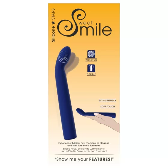 Smile - Curved G-Spot Vibrator (Blue)