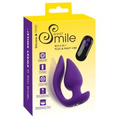 Smile - 2in1 Anal Vibrator and Clitoral Stimulator (Purple)