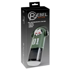 Rebel Skull - thrusting and vibrating masturbator (green)