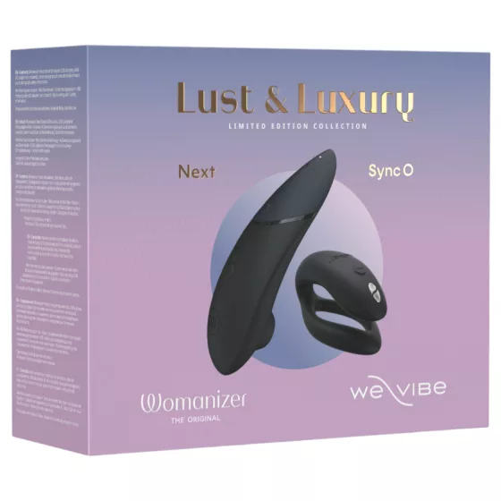 Womanizer Lust&Luxury - Clitoral & Couple Vibrator Set (Black)