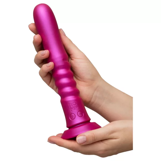 ROMP Jiggle - thrusting vibrator with suction cup (pink)