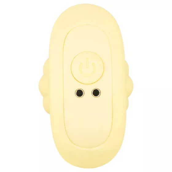 Cuties Mini - Ribbed Vibrating Anal Plug (Yellow)