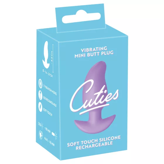 Cuties Mini - Vibrating Anal Plug (Purple)