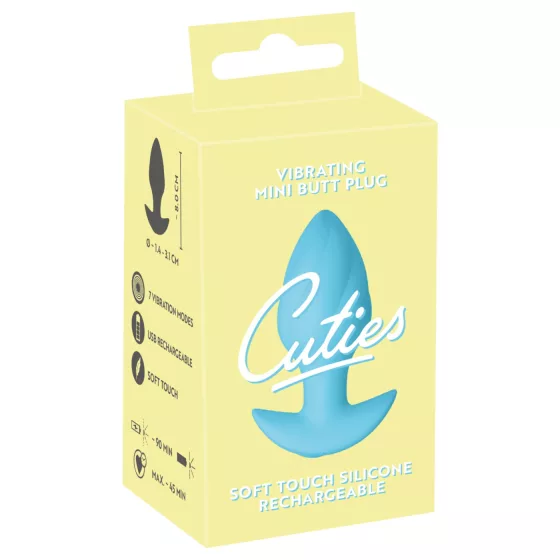Cuties Mini - Vibrating Anal Plug (Blue)