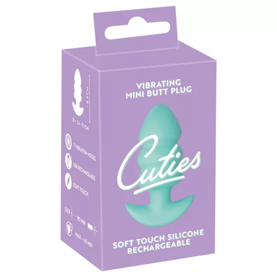 Cuties Mini - Vibrating Rounded Anal Plug (Green)