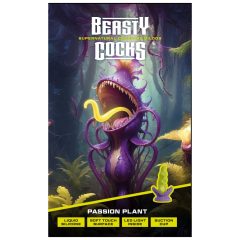 Beasty Cocks Passionate Glowing Dildo (Green)