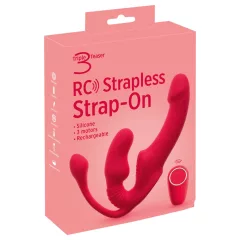 You2Toys Strapless - strap-on 3-pronged vibrator (pink)