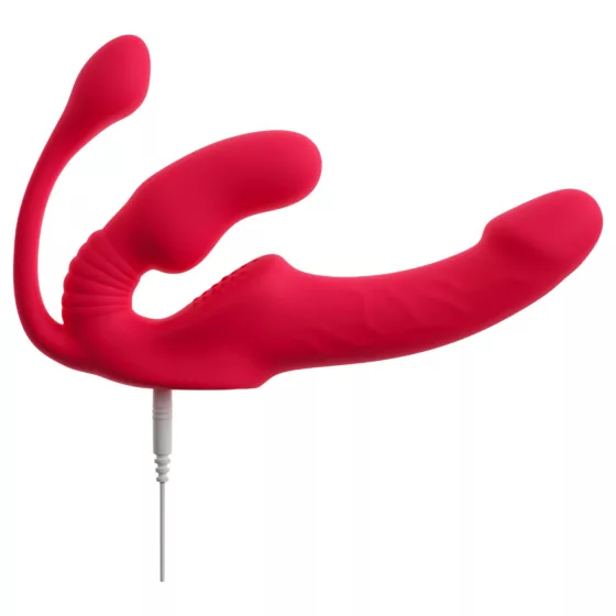 You2Toys Strapless - strap-on 3-pronged vibrator (pink)