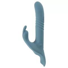   You2Toys - 3‑piece strap-on rabbit thrusting vibrator with remote control (blue)