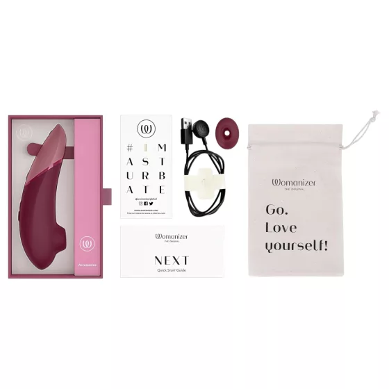Womanizer Next - Rechargeable Air Wave Clitoral Stimulator (Bordeaux)