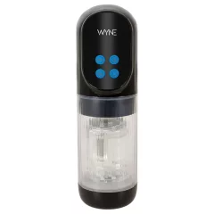   WYNE 12 - suction, rotating and vibrating rechargeable masturbator (black)
