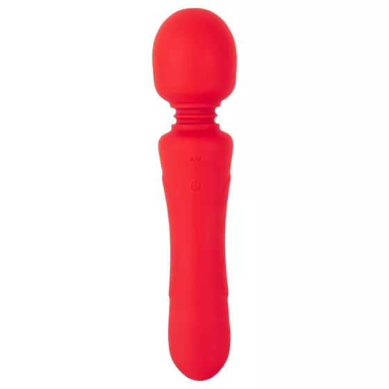 Sweet Smile - rechargeable, waterproof wand vibrator (red)