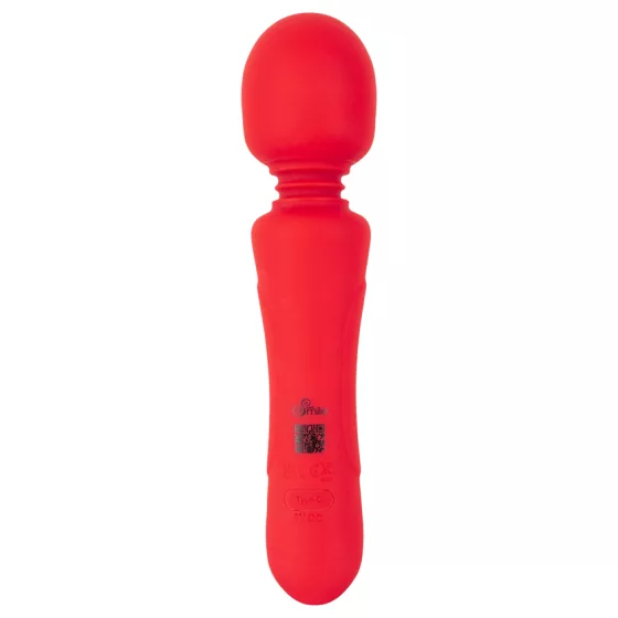 Sweet Smile - rechargeable, waterproof wand vibrator (red)