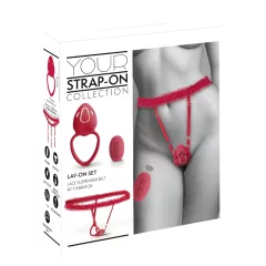 You2Toys - wearable vibrating clitoral stimulator (red)