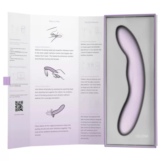 Svakom Selena - warming, thrusting G-spot vibrator (purple)