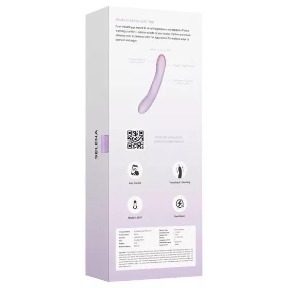 Svakom Selena - warming, thrusting G-spot vibrator (purple)