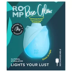 ROMP Rose Glow - air‑pulse clitoral stimulator (blue)