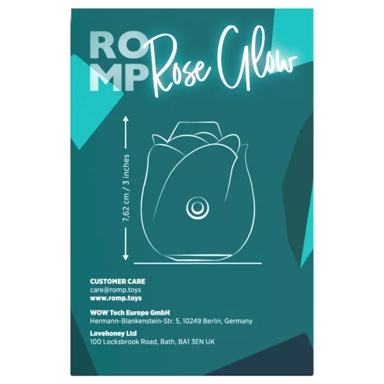 ROMP Rose Glow - Air‑Pulse Clitoral Stimulator (blue)