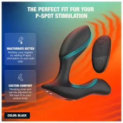 Arcwave Perk - prostate vibrator with remote control (black)