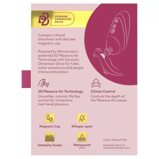 Womanizer Next Liberty - Air-Pulse Clitoral Stimulator (Pink)
