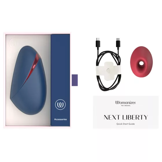 Womanizer Next Liberty - air‑pulse clitoral stimulator (blue)