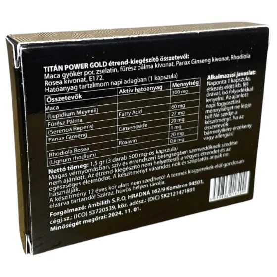 Titan Power Red - Men's Dietary Supplement (3-pack)