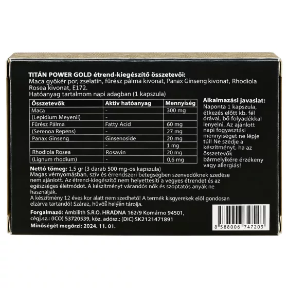 Titan Power Red - Men's Dietary Supplement (3-pack)