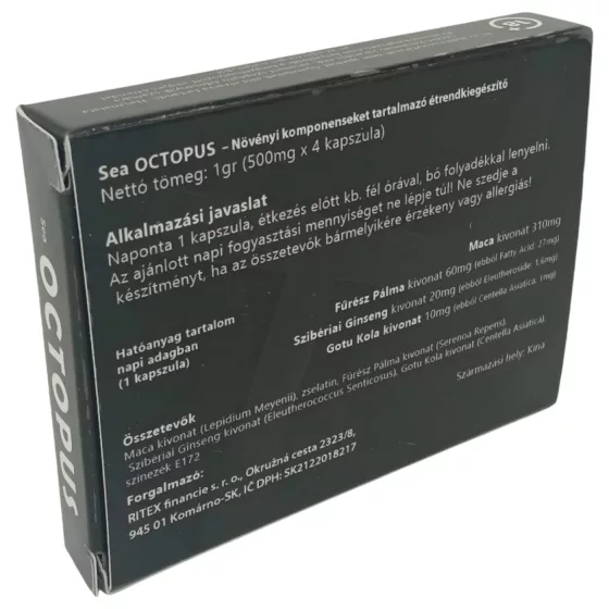 Octopus - Dietary Supplement Capsules for Men (4-Pack)